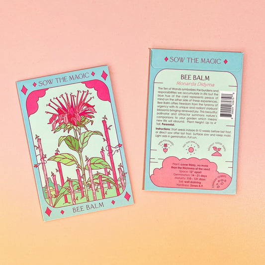 Bee Balm Tarot Garden + Gift Seed Packet - Salt of the Earth Organics