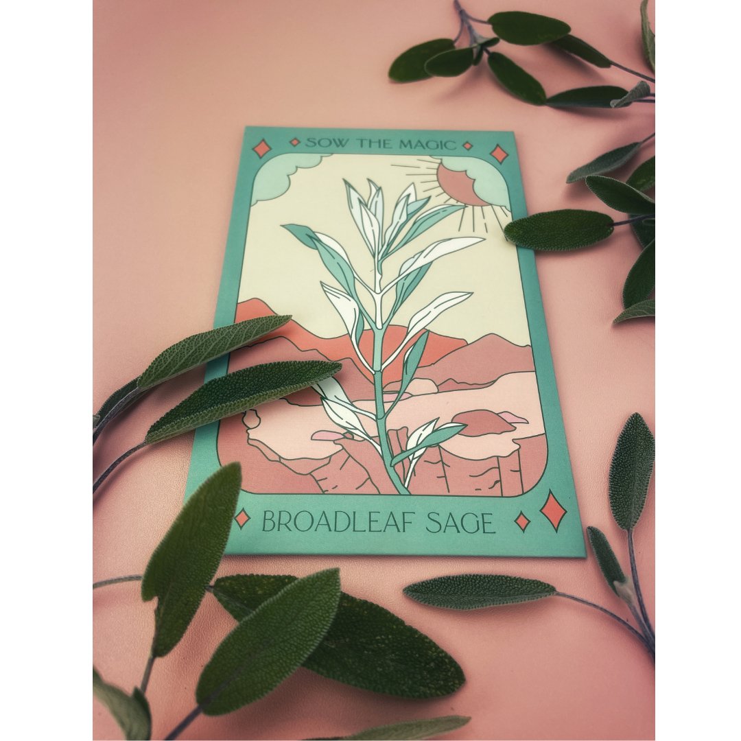 Broadleaf Sage Tarot Garden + Gift Seed Packet - Salt of the Earth Organics