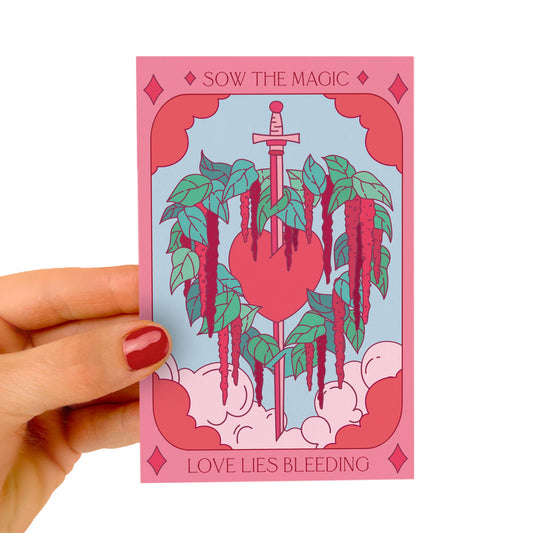 Love Lies Bleeding Tarot Garden + Gift Seed Packet - Salt of the Earth Organics