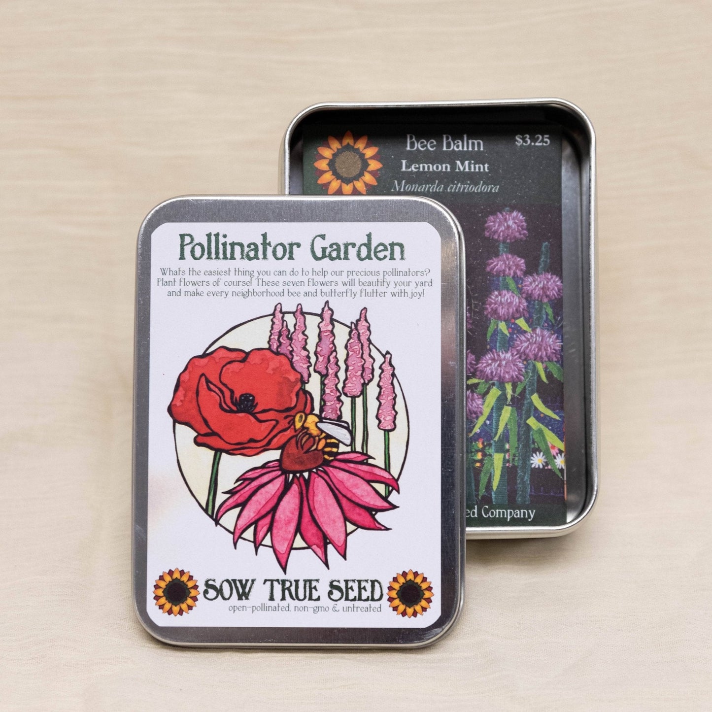 Pollinator Garden Collection Gift Tin - Salt of the Earth Organics