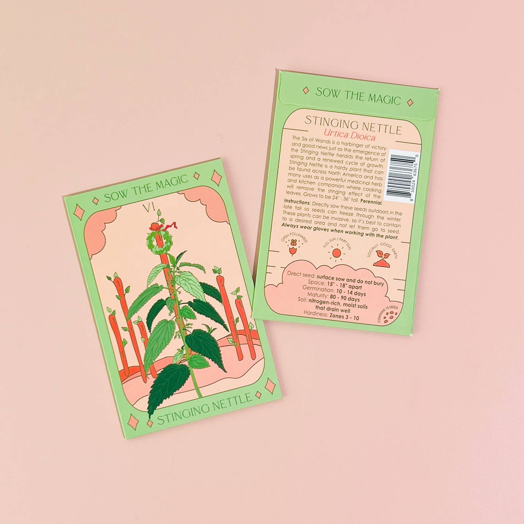 Stinging Nettle Tarot Garden + Gift Seed Packet - Salt of the Earth Organics