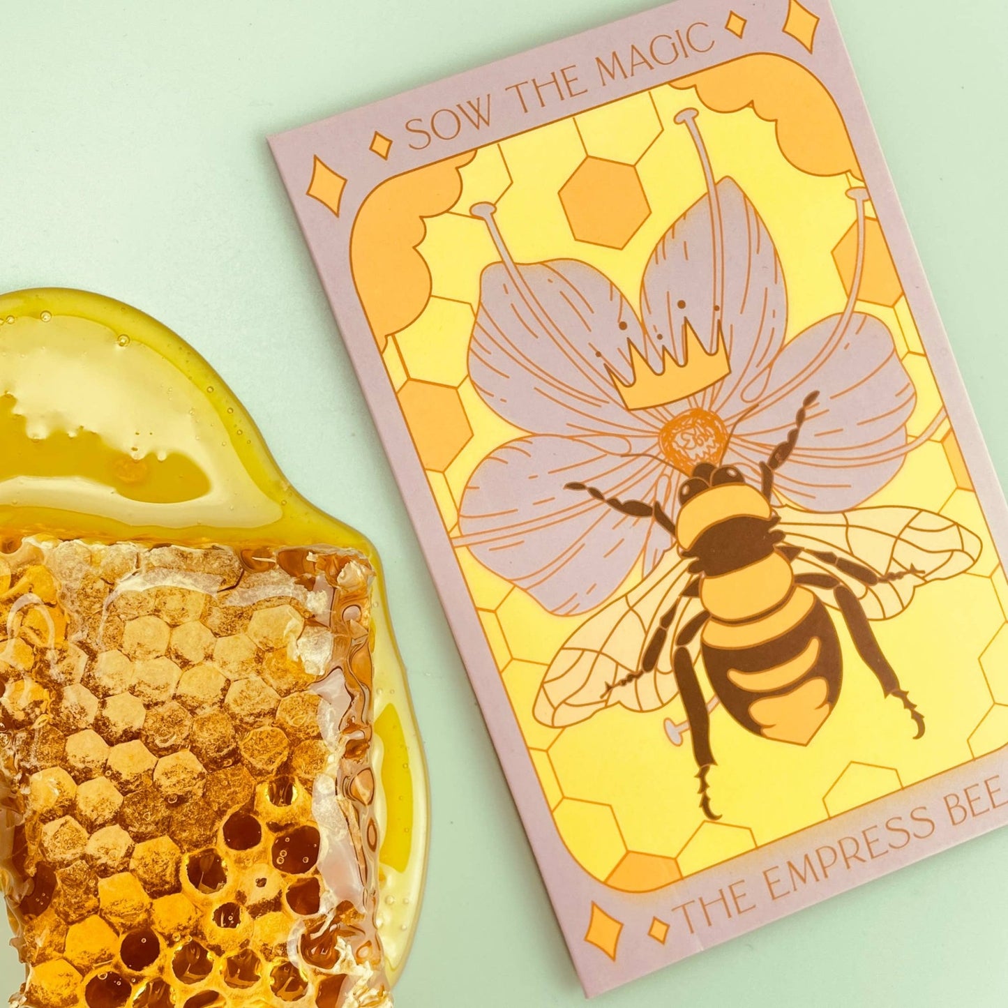 The Empress Bee Tarot Garden + Gift Seed Packet - Salt of the Earth Organics