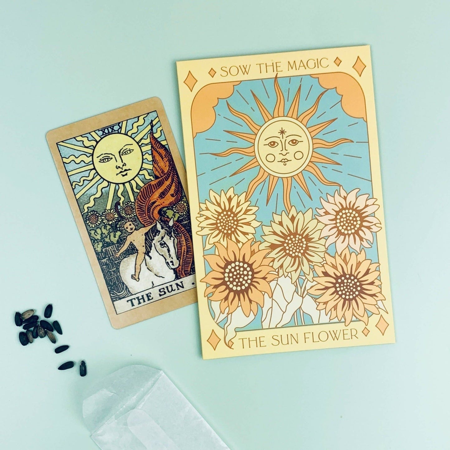 The Sunflower (Ring of Fire) Tarot Garden + Gift Seed Packet - Salt of the Earth Organics